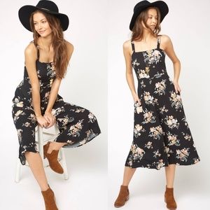 Somedays Lovin Hypnotic Blooms Crop Jumpsuit